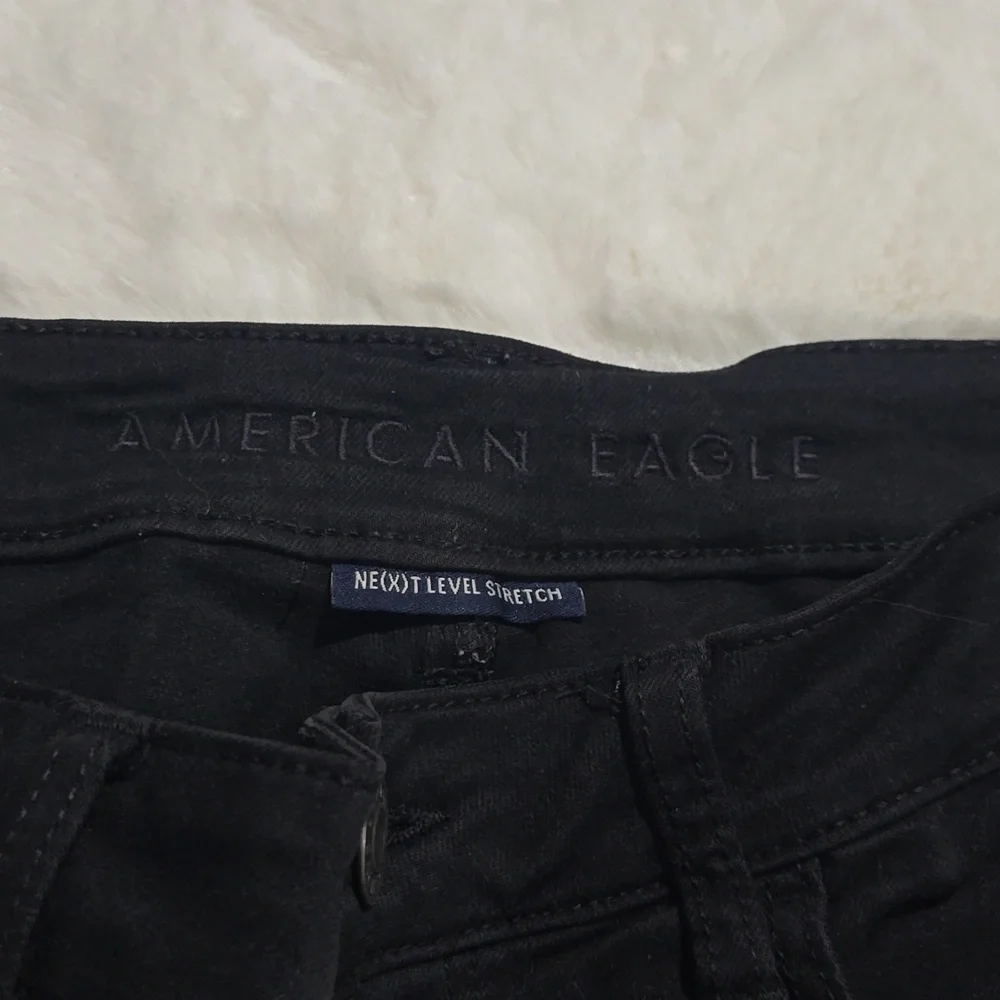 American Eagle Outfitters next level stretch black women's jeans size 8